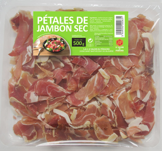 Pétales de jambon sec