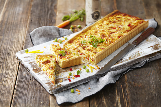 Tarte panier de légumes