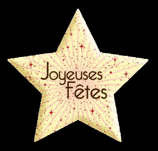 Décor étoile joyeuses fetes