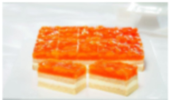 Tarte mandarine restangulaire