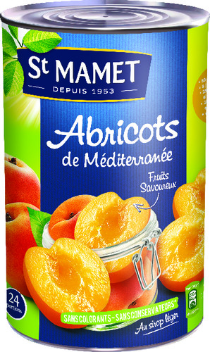 Oreilons d'abricots au sirop