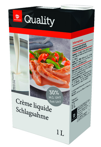 Crème liquide stérilisée uht