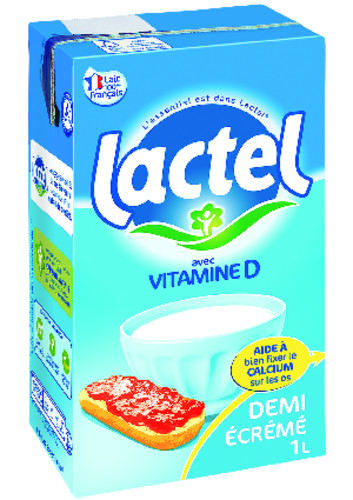 Lait demi écrémé uht