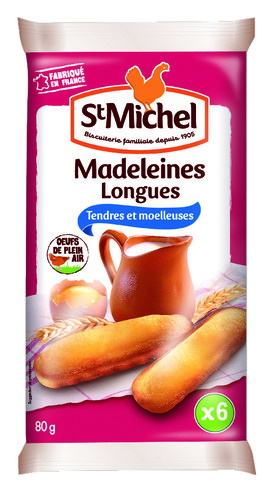 Madeleine longue nature x6 80g