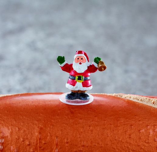 Pere noel avec cloche et sapin