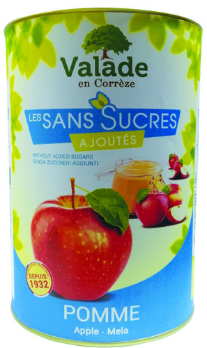 Purée de pommes sans sucres