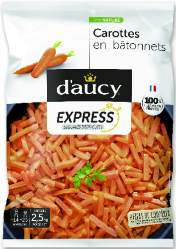 Carottes en bâtonnets express