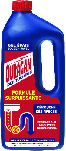 Ouragan déboucheur gel WC net