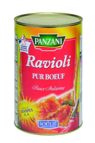 Ravioli pur boeuf avec sauce