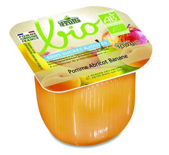 Purée pomme abricot banane bio
