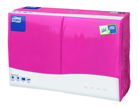 Serviette ouate fuchsia