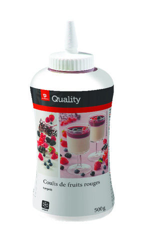 Coulis de fruits rouges