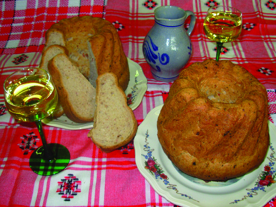 Kouglof salé au jambon fumé