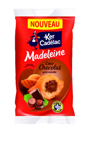 Madeleine coeur chocolat