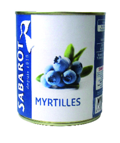 Myrtille au sirop léger