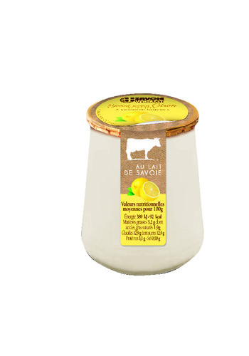 Yaourt citron au lait entier