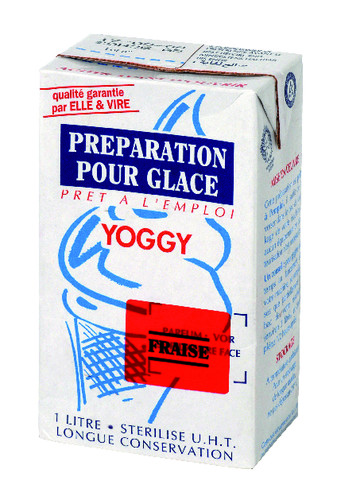 Préparation pour glace uht