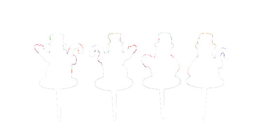 Bonhomme de neige sucre d'orge