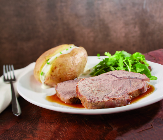 Fondant de veau cuit