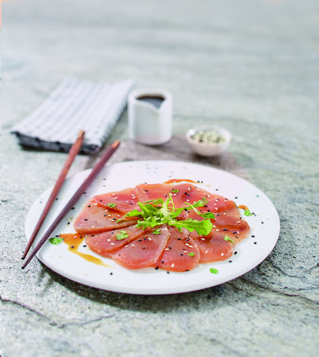 Carpaccio de thon albacore