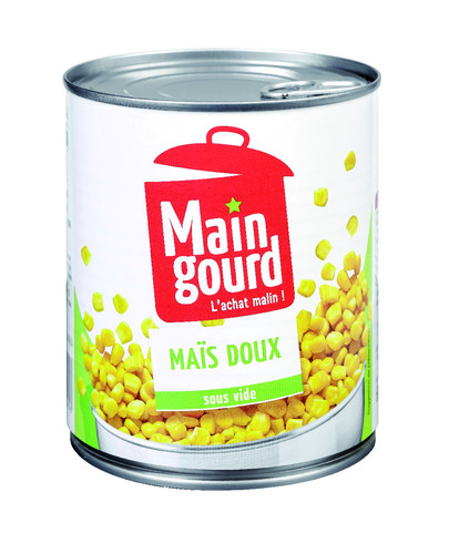 Maïs doux en grains s/vide