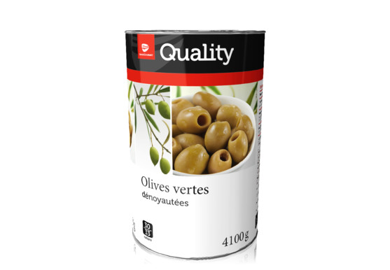 Olive verte dénoyautée