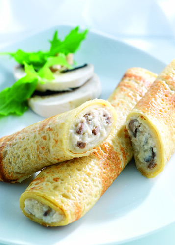 Crêpes aux champignons de