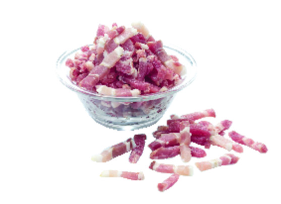 Lardon cuit fumé