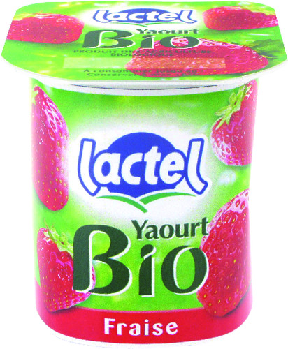 Yaourt à la fraise bio