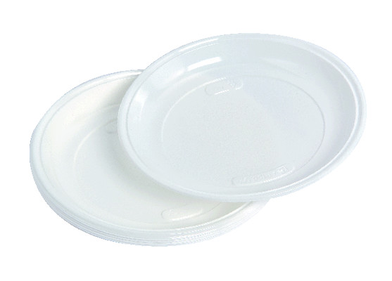 Assiette ronde blanche