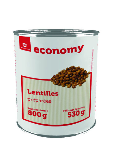 Lentilles préparées