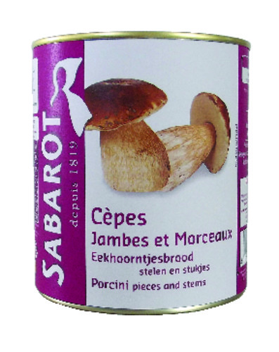 Cèpe jambes et morceaux