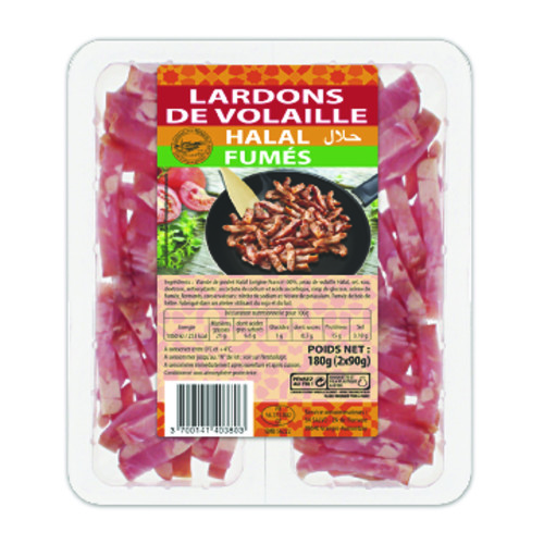 Lardons de volaille fumés