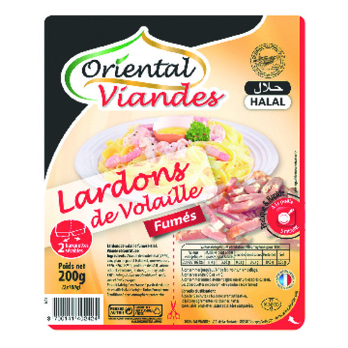 Lardons de volaille fumés