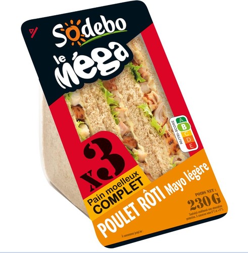 Sandwich méga poulet roti