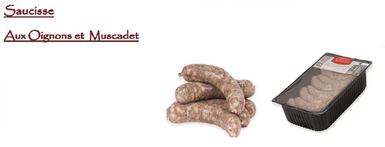 Saucisse oignon mucadet