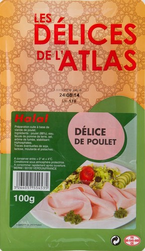 Délice de poulet halal