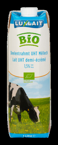 Lait demi écrémé uht 1.5% bio