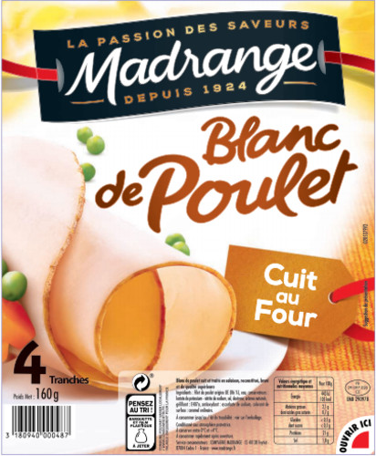 Blanc de poulet 4 tranches