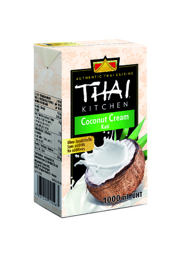 Crème de coco UHT liquide