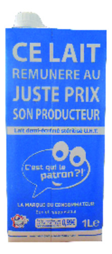 Lait demi écrémé uht