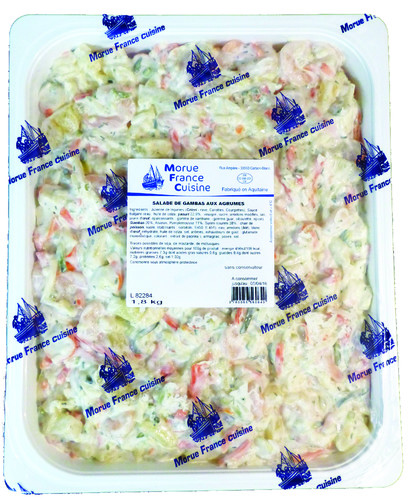 Salade de gambas aux agrumes