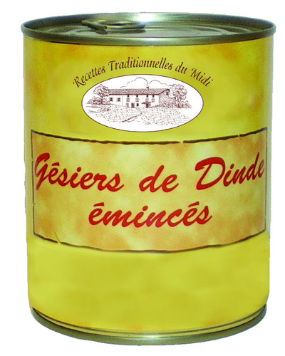 Gésiers de dinde émincés