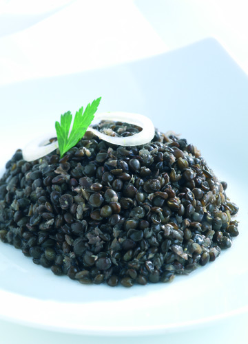 Lentilles noires Beluga