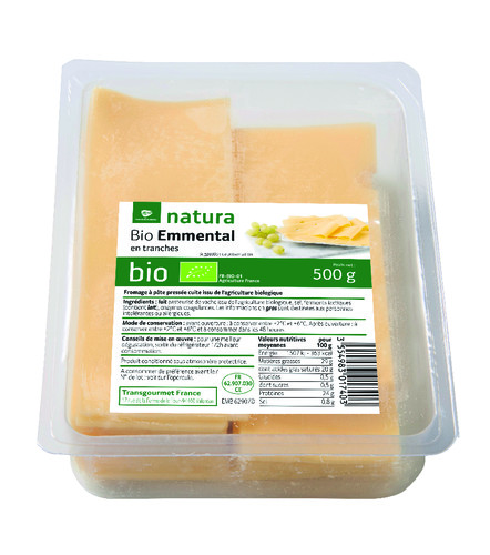 Emmental tranche 5x15 cm bio