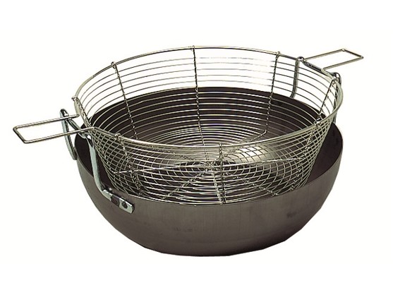 Bassine à friture bombée