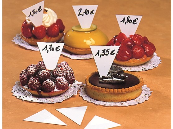 Etiquette triangle en PVC