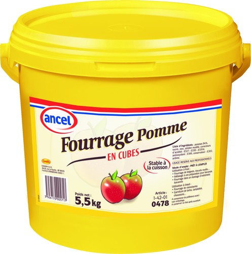 fourrage pomme cube