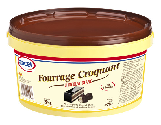 Fourrage croquant au chocolat