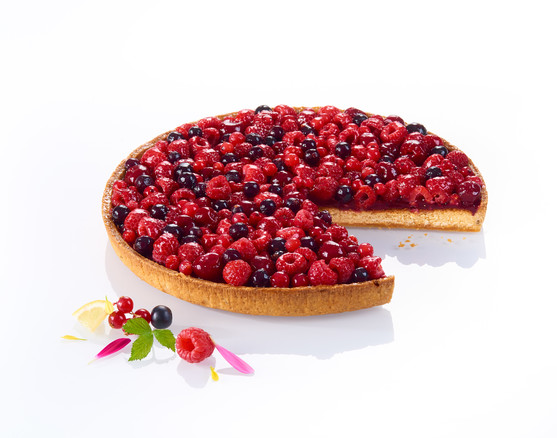 Tarte aux fruits rouges et